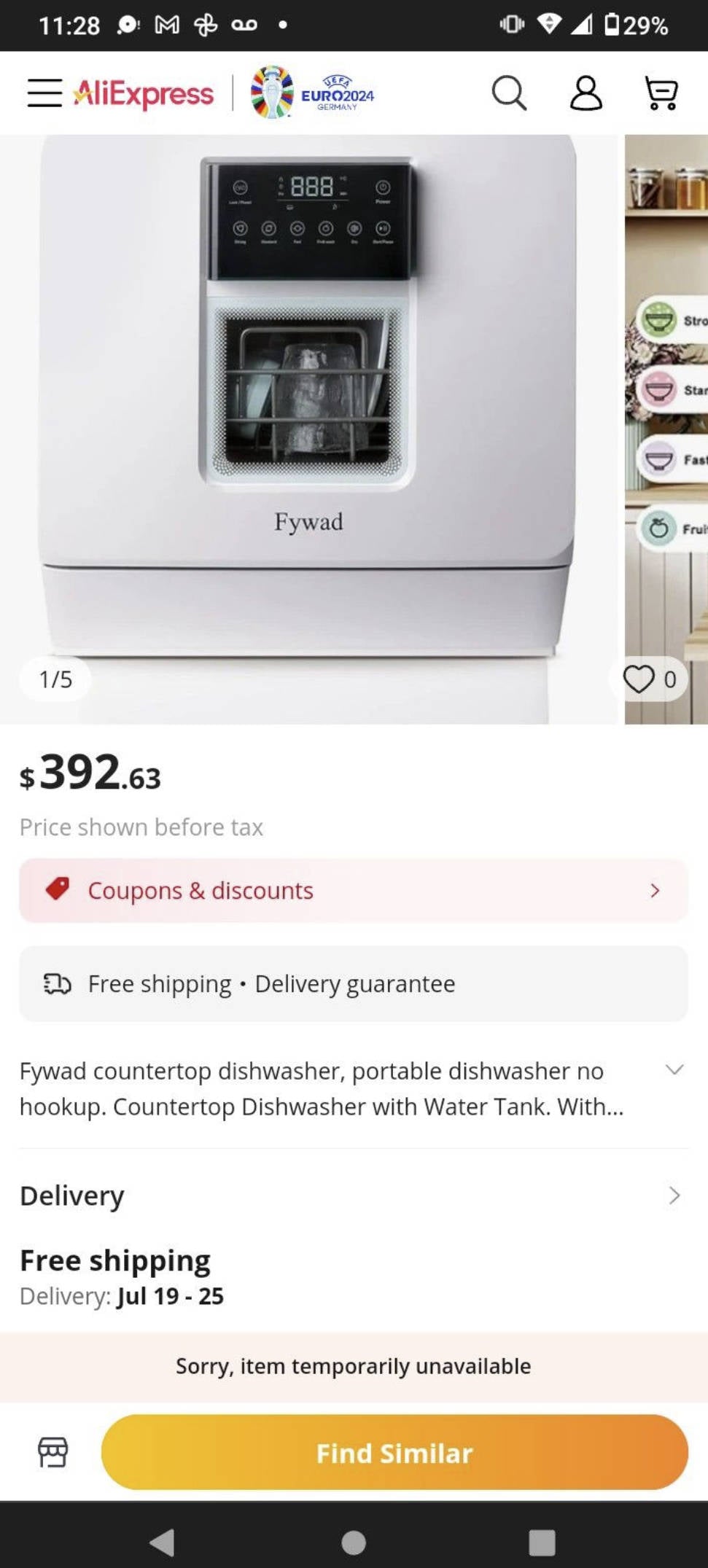 Portable Dishwasher